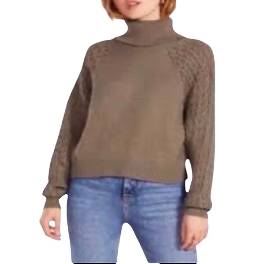 BB DAKOTA “Put a Wing on It” Sweater in Olive Brown Women’s Size XL